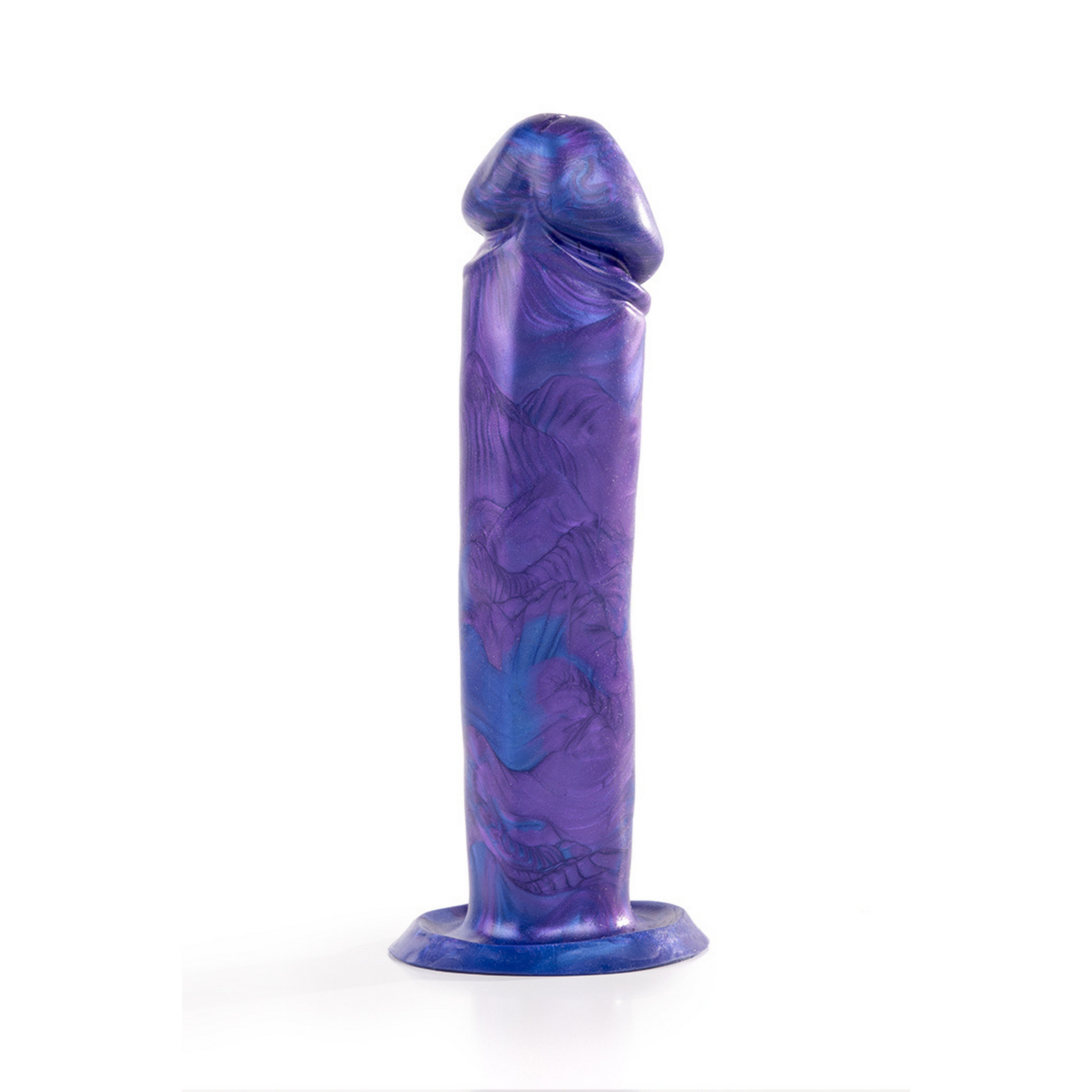 Gode Adam Bleu Violet - Godemiche Silicone