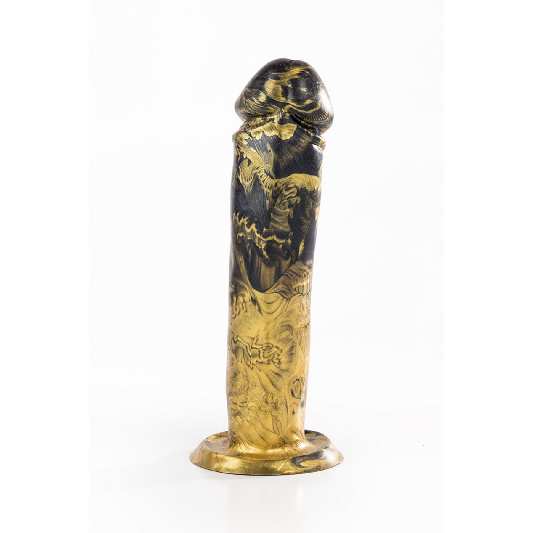 Gode Adam Noir et Or - Godemiche Silicone