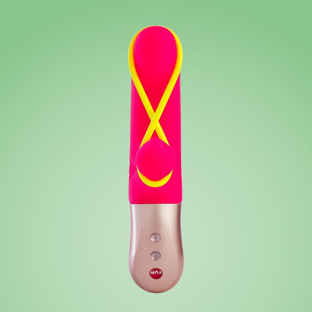 Mini rabbit avec élastique stimulant - Amorino rose - Fun Factory