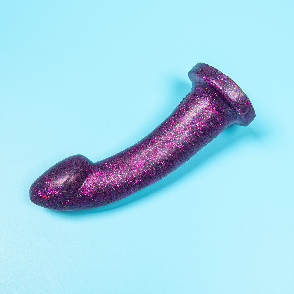 Gode Ambit violet pailleté - Godemiche Silicone