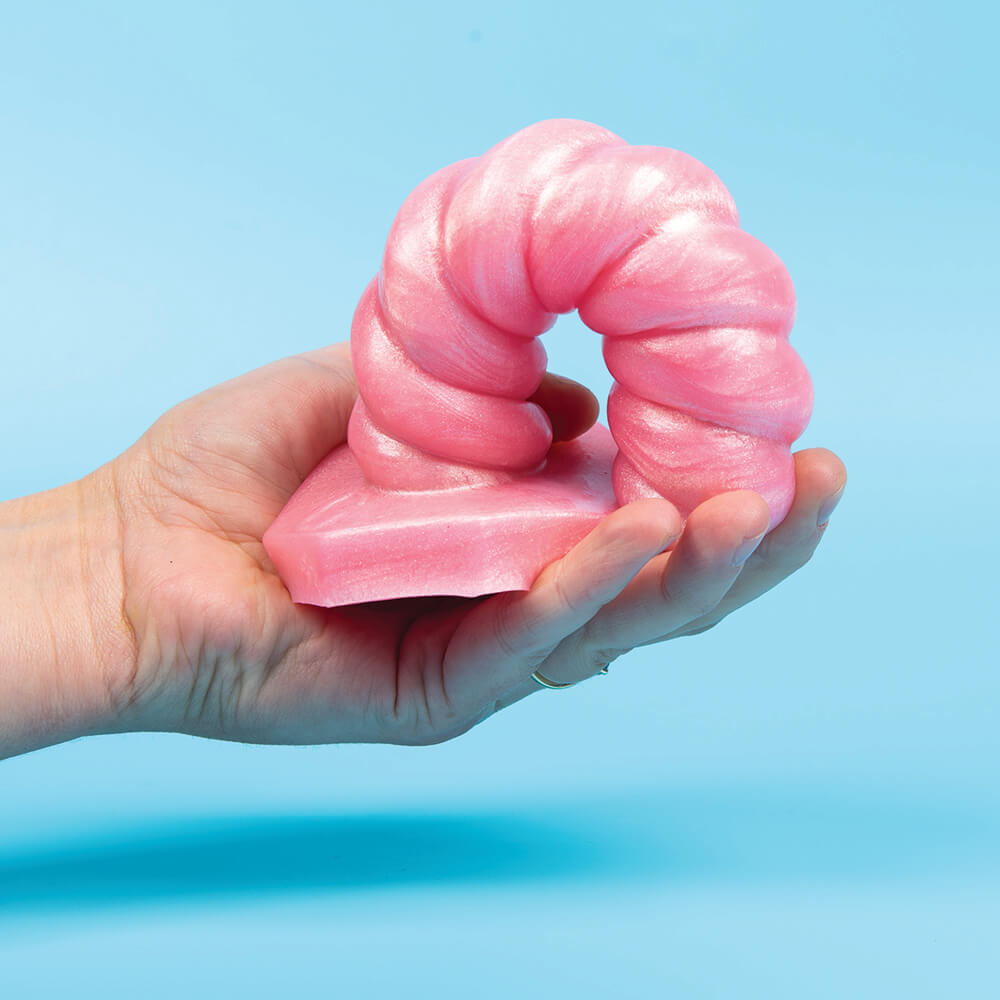 Gode texturé Skrue Rose perlé - Godemiche Silicone