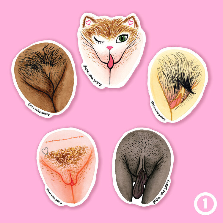 Sticker Set Vulva Diversity