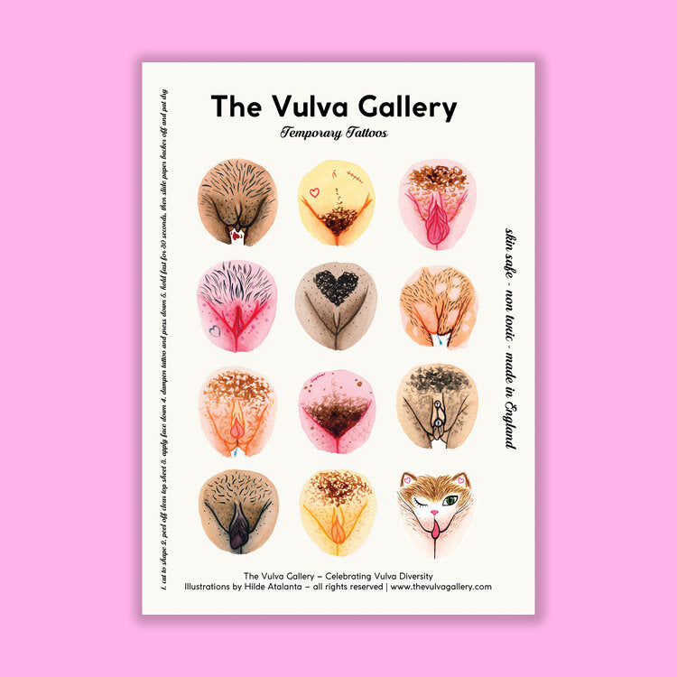 Tatouages temporaires Vulva Diversity