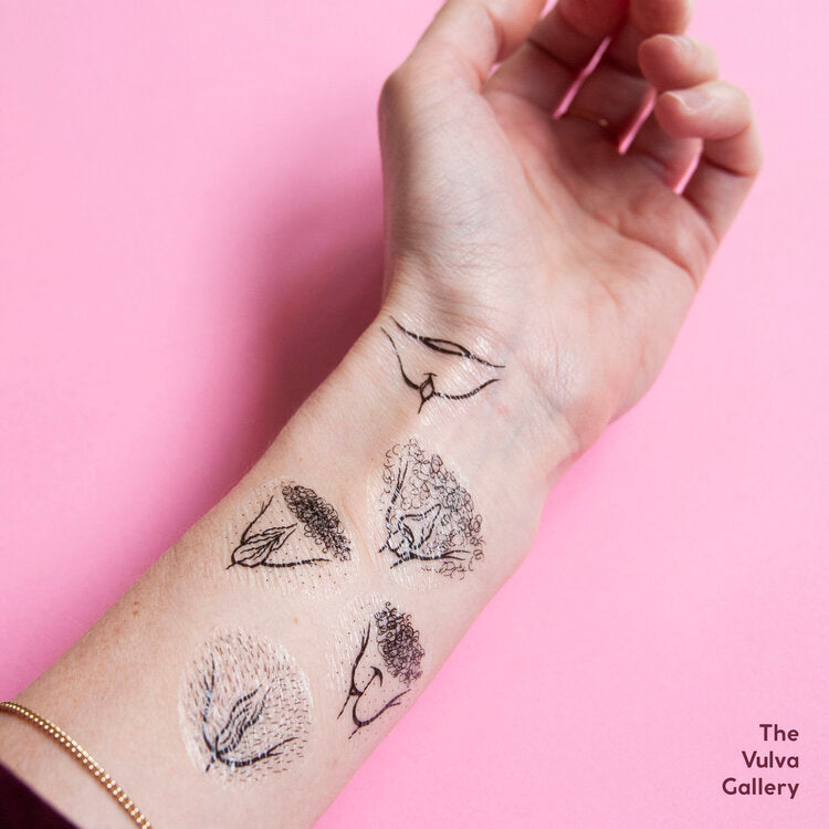 Tatouages temporaires Vulva Diversity
