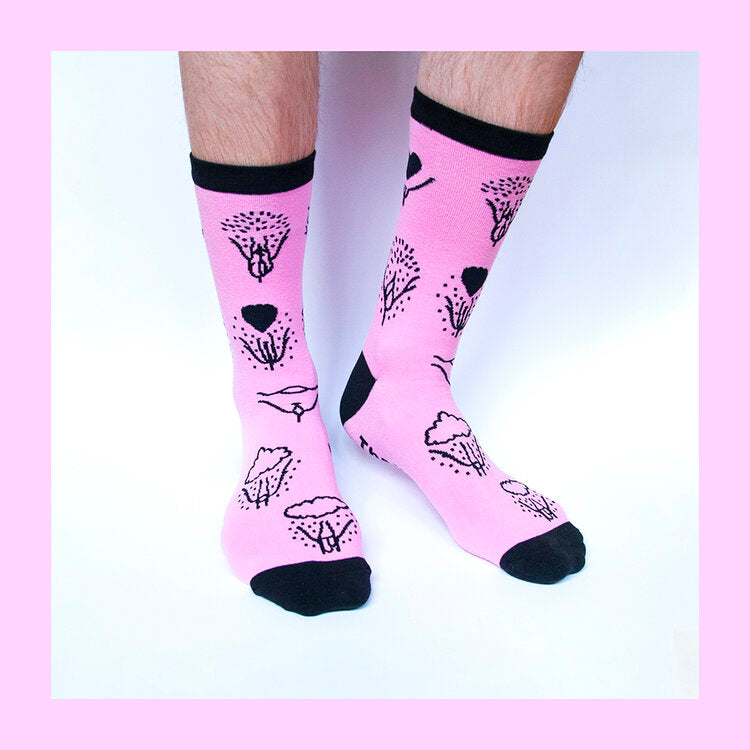 Chaussettes Vulva diversity pink