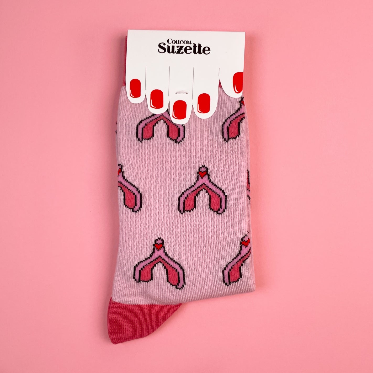 Chaussettes Coucou Suzette Clitoris Rose