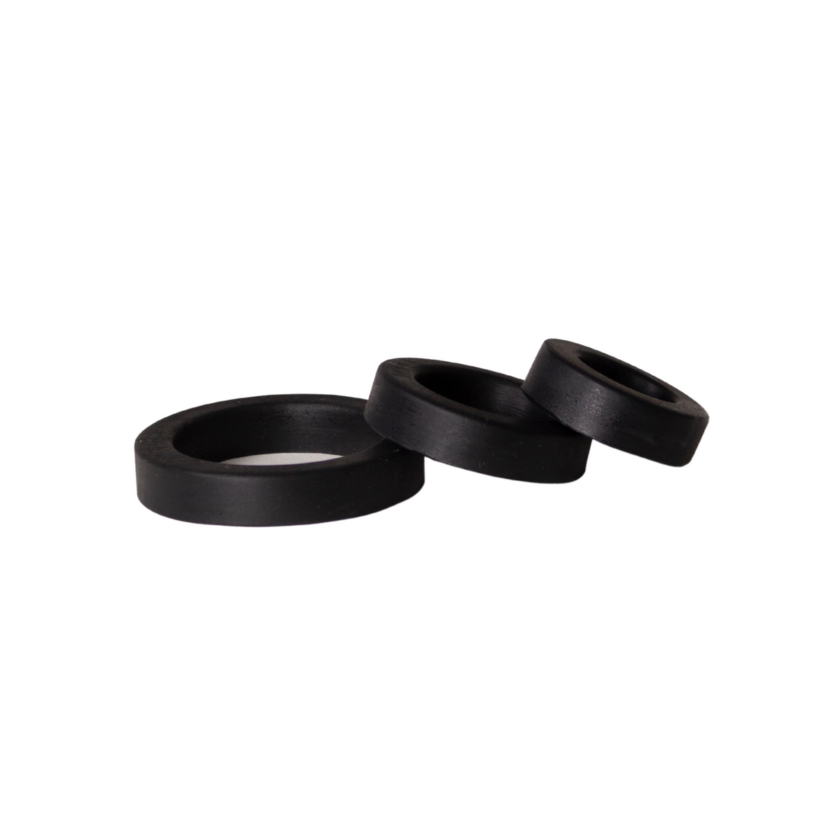 Cockrings 100% silicone Noirs - BS Atelier