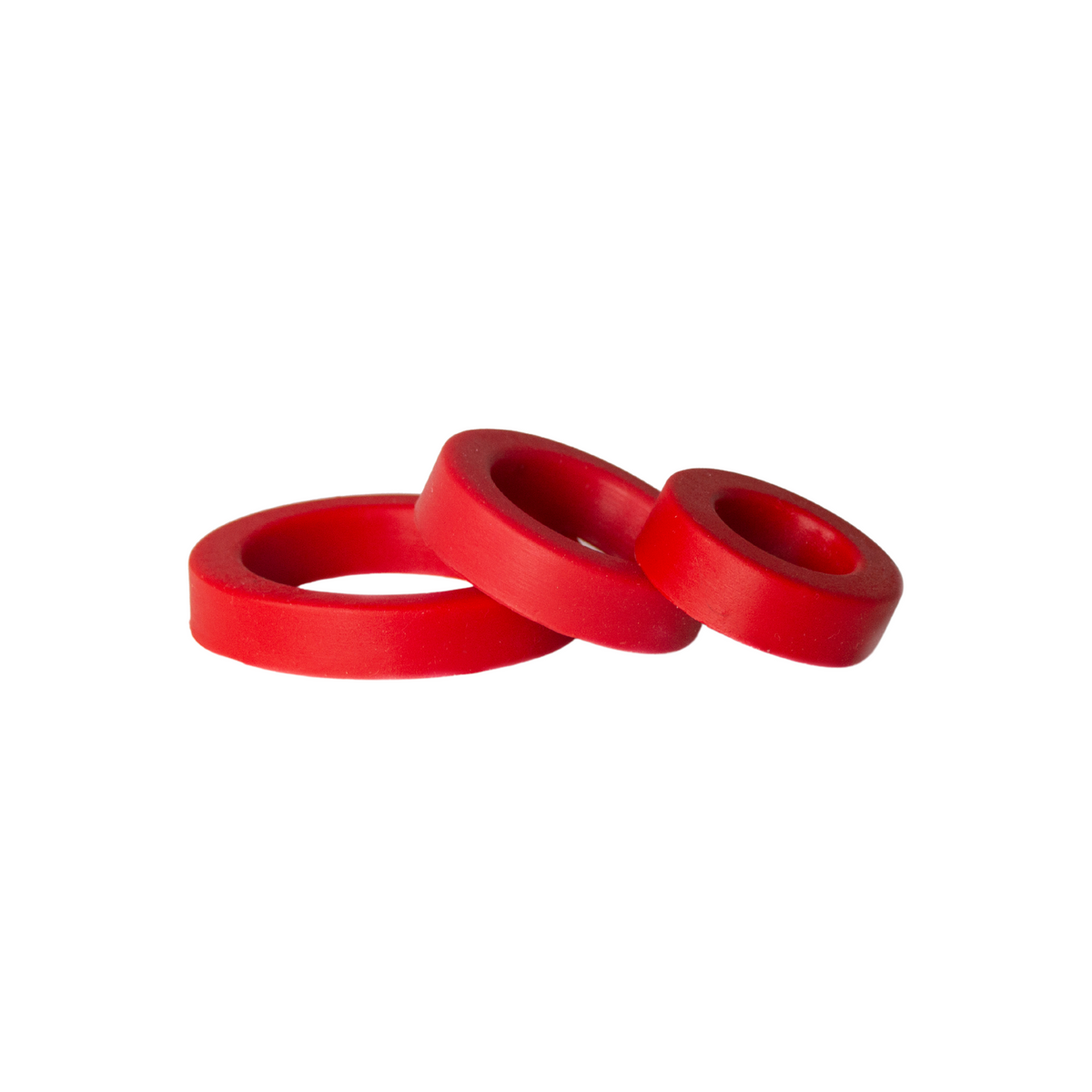 Cockrings 100% silicone Rouges - BS Atelier