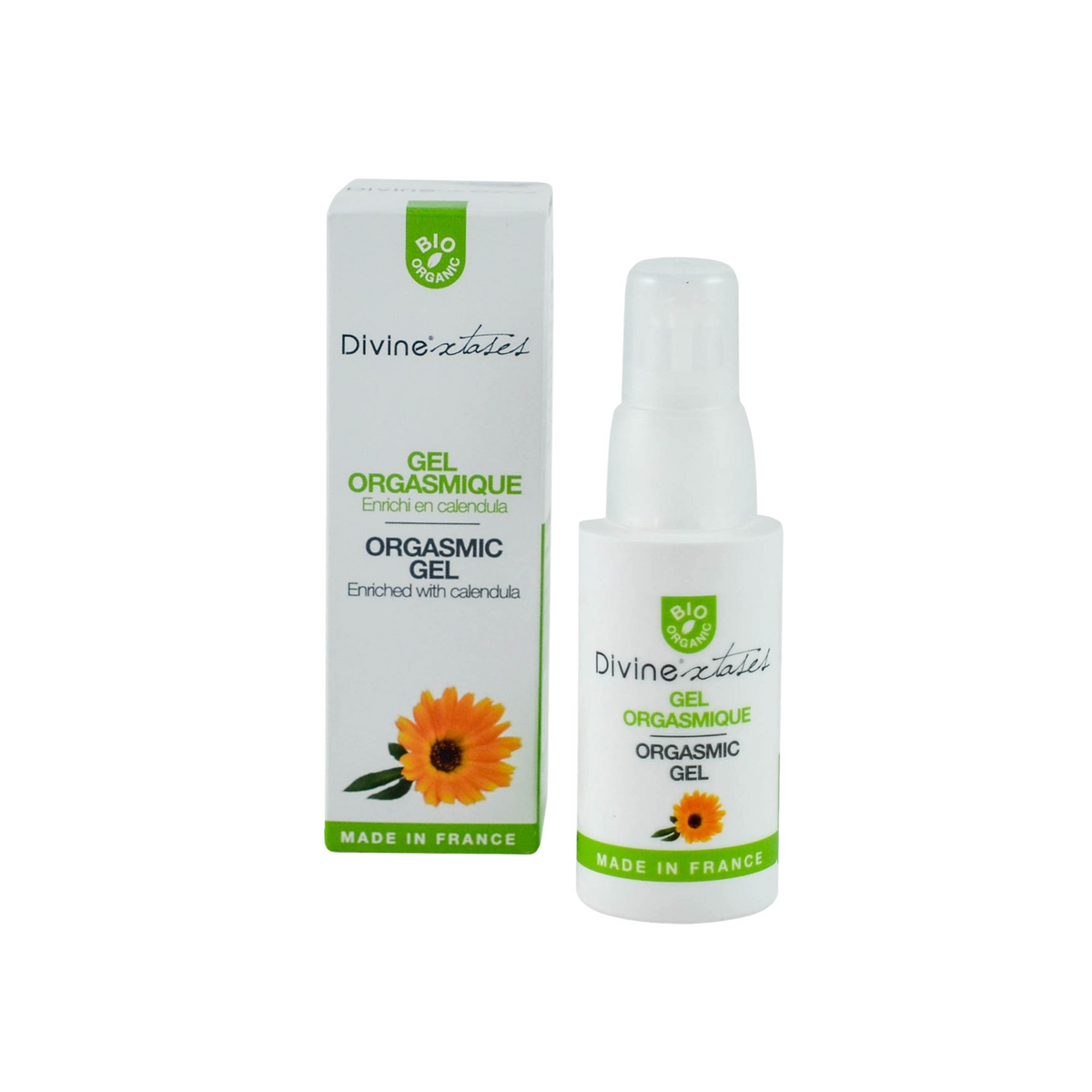 Gel orgasmique bio enrichi en calendula - Divinextases - 50ml