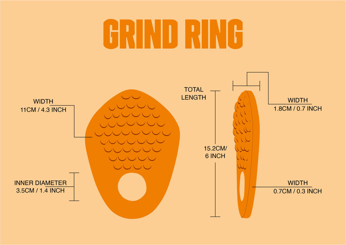 Grind Ring Bubbles Winter Berry - Godemiche Silicone