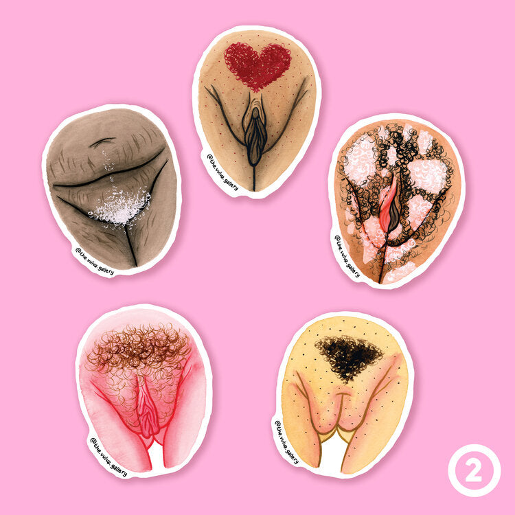 Sticker Set Vulva Diversity