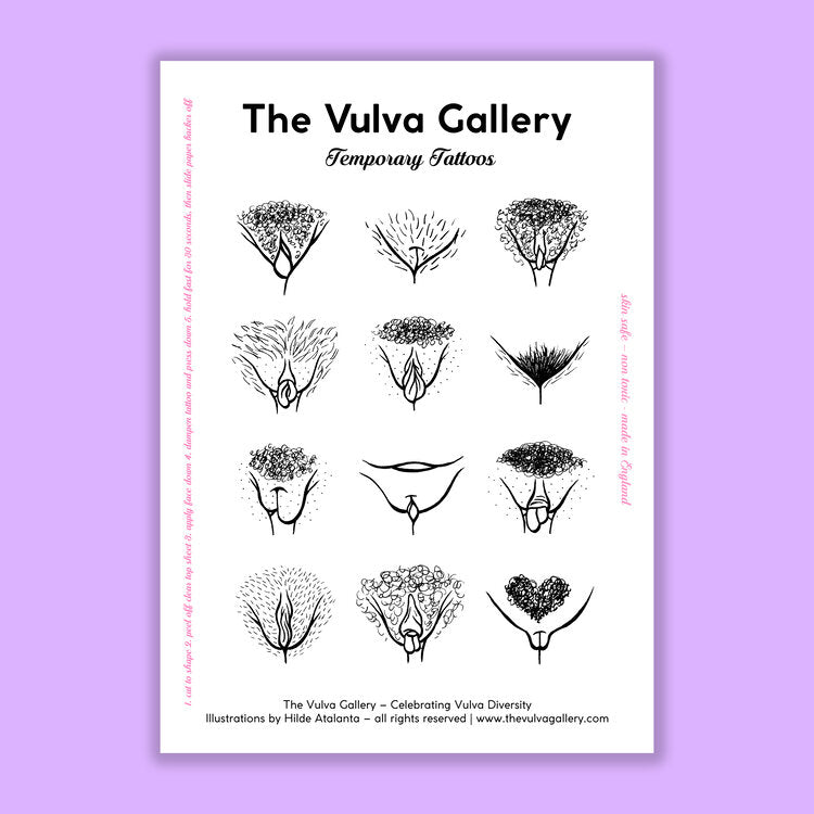 Tatouages temporaires Vulva Diversity