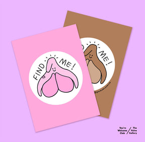 Cartes postales Find me! Clitoris