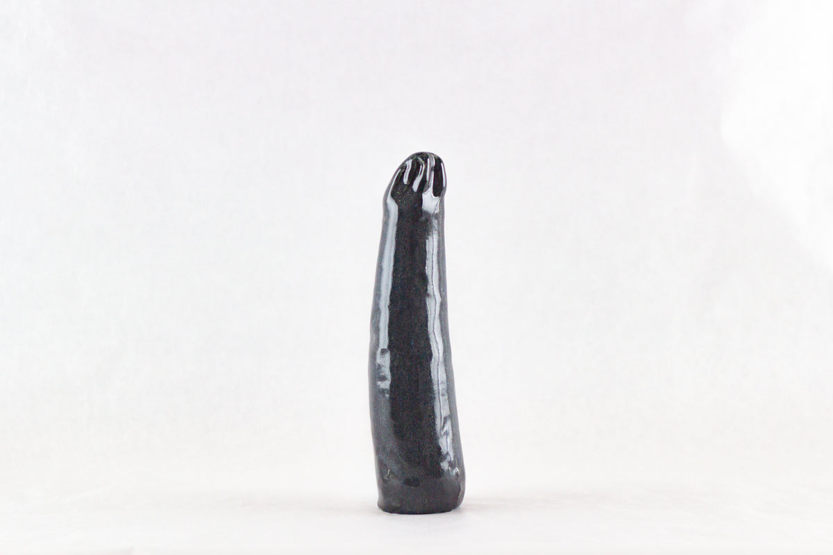 Gode en céramique - La courgette noir épicé de La Mère Michet