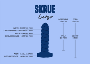 Gode texturé Skrue Rose perlé - Godemiche Silicone